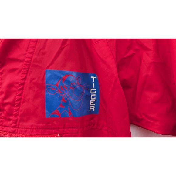 Disney Kids Tigger Sport Windbreaker Anorak 4/5 90s Winnie the Pooh Cartoon Y2K - Picture 5 of 7